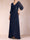 A-Line/Princess V-Neck 3/4 Sleeves Floor-Length Mother of the Bride Dresses with Ruched & Beading