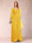 A-Line/Princess V-Neck 3/4 Sleeves Floor-Length Mother of the Bride Dresses with Ruched & Beading