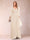 A-Line/Princess V-Neck 3/4 Sleeves Floor-Length Mother of the Bride Dresses with Ruched & Beading