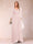 A-Line/Princess V-Neck 3/4 Sleeves Floor-Length Mother of the Bride Dresses with Ruched & Beading