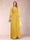 A-Line/Princess V-Neck 3/4 Sleeves Floor-Length Mother of the Bride Dresses with Ruched & Beading