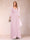 A-Line/Princess V-Neck 3/4 Sleeves Floor-Length Mother of the Bride Dresses with Ruched & Beading