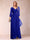 A-Line/Princess V-Neck 3/4 Sleeves Floor-Length Mother of the Bride Dresses with Ruched & Beading