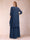 A-Line/Princess Scoop 3/4 Sleeves Floor-Length two pieces Mother of the Bride Dress With Sequins & Sash