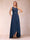A-Line/Princess Scoop 3/4 Sleeves Floor-Length two pieces Mother of the Bride Dress With Sequins & Sash