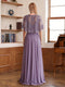 A-Line/Princess Square Neck Sleeveless Floor-Length Two Pieces Mother of the Bride Dresses with Lace & Jacket