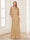 A-Line/Princess Scoop Half Sleeves Floor-Length Mother of the Bride Dresses with Beading&Sequins