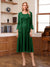 A-Line/Princess Scoop Sleeveless Tea-Length Mother of the Bride Dresses with Lace & Jacket