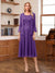 A-Line/Princess Scoop Sleeveless Tea-Length Mother of the Bride Dresses with Lace & Jacket