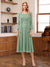 A-Line/Princess Scoop Sleeveless Tea-Length Mother of the Bride Dresses with Lace & Jacket