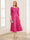 A-Line/Princess Scoop 3/4 Sleeves Tea-Length Mother of the Bride Dresses with Applique & Lace