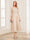 A-Line/Princess Scoop 3/4 Sleeves Tea-Length Mother of the Bride Dresses with Applique & Lace