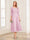 A-Line/Princess Scoop 3/4 Sleeves Tea-Length Mother of the Bride Dresses with Applique & Lace