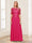 A-Line/Princess Scoop Half Sleeves Floor-Length Mother of the Bride Dresses with Applique & Lace