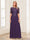 A-Line/Princess Scoop Half Sleeves Floor-Length Mother of the Bride Dresses with Applique & Lace