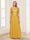 A-Line/Princess Scoop Half Sleeves Floor-Length Mother of the Bride Dresses with Applique & Lace