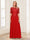 A-Line/Princess Scoop Half Sleeves Floor-Length Mother of the Bride Dresses with Applique & Lace
