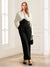 Jumpsuits V-Neck Long Sleeves Ankle-Length Mother of the Bride Dresses with Ruched