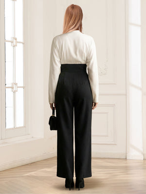 Jumpsuits V-Neck Long Sleeves Ankle-Length Mother of the Bride Dresses with Ruched