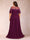 A-Line/Princess Scoop Short Sleeves Floor-Length Plus Size Mother of the Bride Dresses with Applique