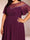 A-Line/Princess Scoop Short Sleeves Floor-Length Plus Size Mother of the Bride Dresses with Applique
