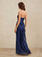 A-Line/Princess Sweetheart Strapless Basque Waist Floor-length Prom Dresses with Ruched