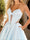 A-Line/Princess Sweetheart Strapless Basque Waist Prom Dresses with Beading