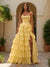 A-Line/Princess Sweetheart Ruffle Tiered Basque Waist Prom Dresses with Split Side