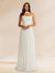 A-Line/Princess Sweetheart Strapless Basque Waist Prom Dresses