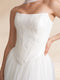 A-Line/Princess Sweetheart Strapless Basque Waist Prom Dresses