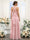 A-Line/Princess V-Neck Sleeveless Floor-Length Bridesmaid Dresses with Ruched