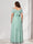 A-Line/Princess V-Neck Short Sleeves Chiffon Plus Size Bridesmaid Dresses With Bowknot