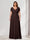 A-Line/Princess V-Neck Short Sleeves Chiffon Plus Size Bridesmaid Dresses With Bowknot