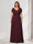 A-Line/Princess V-Neck Short Sleeves Chiffon Plus Size Bridesmaid Dresses With Bowknot