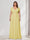 A-Line/Princess V-Neck Short Sleeves Chiffon Plus Size Bridesmaid Dresses With Bowknot