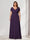 A-Line/Princess V-Neck Short Sleeves Chiffon Plus Size Bridesmaid Dresses With Bowknot