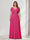 A-Line/Princess V-Neck Short Sleeves Chiffon Plus Size Bridesmaid Dresses With Bowknot