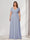 A-Line/Princess V-Neck Short Sleeves Chiffon Plus Size Bridesmaid Dresses With Bowknot