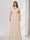 A-Line/Princess V-Neck Short Sleeves Chiffon Plus Size Bridesmaid Dresses With Bowknot