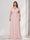 A-Line/Princess V-Neck Short Sleeves Chiffon Plus Size Bridesmaid Dresses With Bowknot