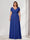 A-Line/Princess V-Neck Short Sleeves Chiffon Plus Size Bridesmaid Dresses With Bowknot