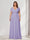 A-Line/Princess V-Neck Short Sleeves Chiffon Plus Size Bridesmaid Dresses With Bowknot