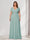 A-Line/Princess V-Neck Short Sleeves Chiffon Plus Size Bridesmaid Dresses With Bowknot