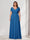 A-Line/Princess V-Neck Short Sleeves Chiffon Plus Size Bridesmaid Dresses With Bowknot