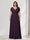 A-Line/Princess V-Neck Short Sleeves Chiffon Plus Size Bridesmaid Dresses With Bowknot