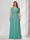 A-Line/Princess V-Neck Short Sleeves Chiffon Plus Size Bridesmaid Dresses With Bowknot