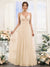 A-Line/Princess Halter Sweetheart Sleeveless Chiffon Bridesmaid Dresses with Ruched