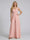 Jumpsuit V-Neck Sleeveless Chiffon Bridesmaid Dresses with Split Side