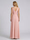 Jumpsuit V-Neck Sleeveless Chiffon Bridesmaid Dresses with Split Side
