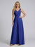 Jumpsuit V-Neck Sleeveless Chiffon Bridesmaid Dresses with Split Side